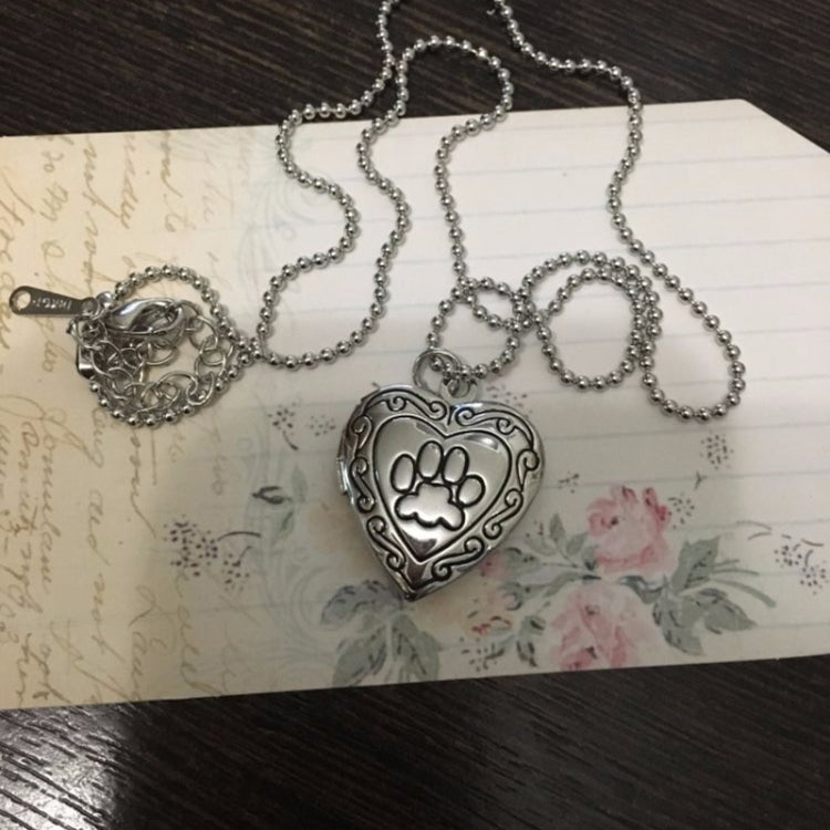 Gioielli con collana pendente con medaglione di memoria a forma di cuore fai-da-te