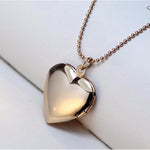 Gioielli con collana pendente con medaglione di memoria a forma di cuore fai-da-te