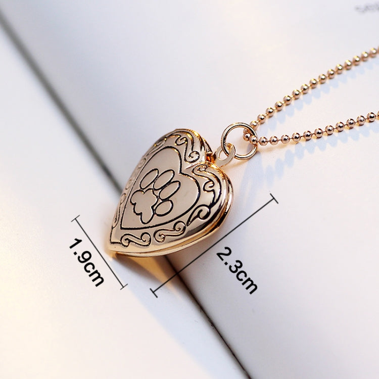 Gioielli con collana pendente con medaglione di memoria a forma di cuore fai-da-te