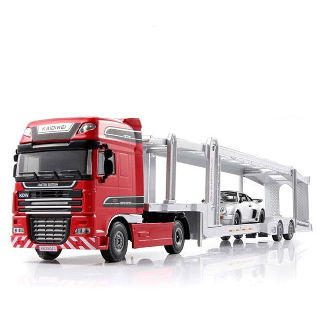 Modello giocattolo camion bisarca in lega 1:50
