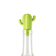 Tappo per bottiglia di vino in silicone Creative Cactus da 7 pezzi + set di pennarelli per bicchiere di vino, 7 in 1 Wine Bottle Stopper