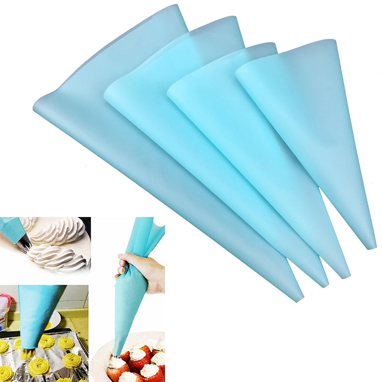 4 ugelli per sac à poche in silicone per glassa, crema, strumenti per decorare torte fai da te, Cream Pastry Bag(Blue), Cream Pastry Bag(White), Cream Pastry Bag(Pink), Cream Pastry Bag(Green)