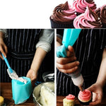 4 ugelli per sac à poche in silicone per glassa, crema, strumenti per decorare torte fai da te, Cream Pastry Bag(Blue), Cream Pastry Bag(White), Cream Pastry Bag(Pink), Cream Pastry Bag(Green)