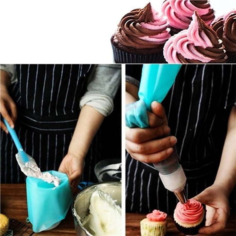 4 ugelli per sac à poche in silicone per glassa, crema, strumenti per decorare torte fai da te, Cream Pastry Bag(Blue), Cream Pastry Bag(White), Cream Pastry Bag(Pink), Cream Pastry Bag(Green)