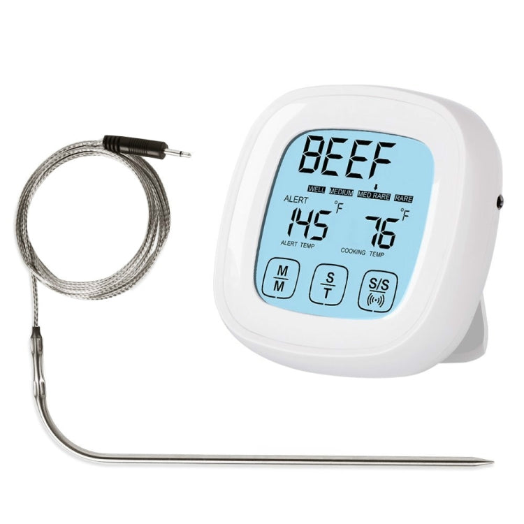 Termometro per griglia con timer da forno touchscreen digitale per cottura di carne da 2 pezzi