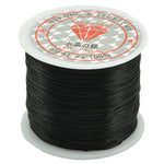 50 m/borsa 0.5mm Cavo elastico rotondo che borda il filo/stringa/corda elasticizzata per la creazione di gioielli con braccialetti della collana