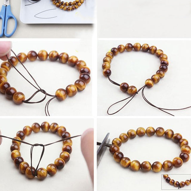 50 m/borsa 0.5mm Cavo elastico rotondo che borda il filo/stringa/corda elasticizzata per la creazione di gioielli con braccialetti della collana
