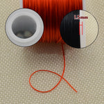 50 m/borsa 0.5mm Cavo elastico rotondo che borda il filo/stringa/corda elasticizzata per la creazione di gioielli con braccialetti della collana