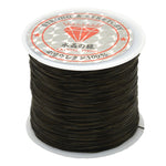 50 m/borsa 0.5mm Cavo elastico rotondo che borda il filo/stringa/corda elasticizzata per la creazione di gioielli con braccialetti della collana