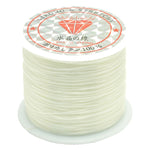 50 m/borsa 0.5mm Cavo elastico rotondo che borda il filo/stringa/corda elasticizzata per la creazione di gioielli con braccialetti della collana