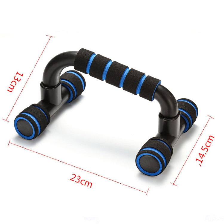 Supporto per flessioni a forma di H con manica in spugna per uso domestico, Red, Blue