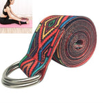 Fascia elastica per yoga con fascia elastica con motivo colorato, dimensioni: 185 x 3,8 cm