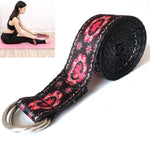 Fascia elastica per yoga con fascia elastica con motivo colorato, dimensioni: 185 x 3,8 cm