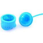 Infusore per tè in silicone rosa, colino per tè a foglie sfuse, filtro per infusore per spezie a base di erbe, strumenti per il tè, consegna casuale a colori, Rose Shape
