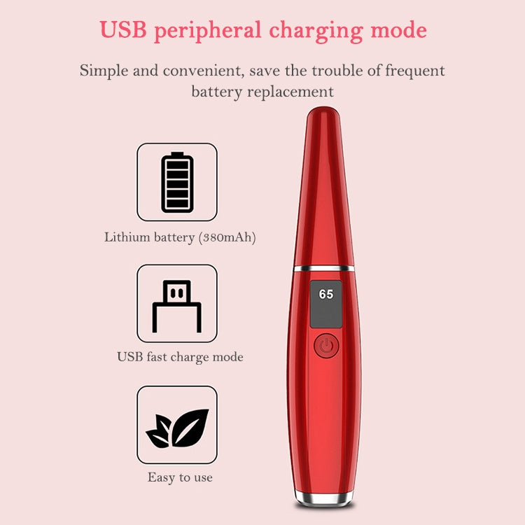 Strumento di bellezza per ricarica piegaciglia elettrico, 380mAh (Red), 380mAh (Black), 380mAh (White)