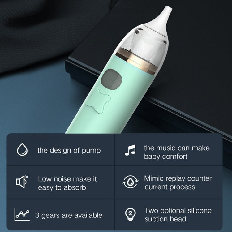 Music Baby Aspiratore Nasale Neonato Pulitore Elettrico per Moccio