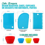 Set di piatti girevoli per torta 106 in 1 in acciaio inossidabile per decorare la bocca, strumento per decorare torte, 106 PCS/Set Purple, 106 PCS/Set Blue
