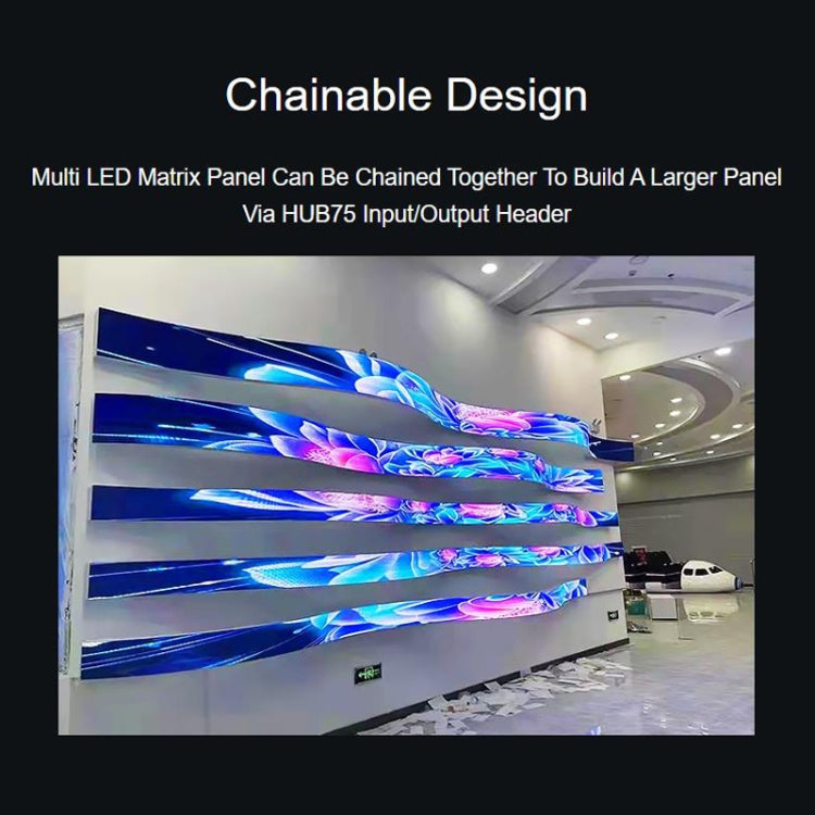 Pannello matrice LED RGB flessibile 96x48 pixel 2,5 mm