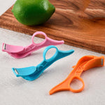 Coltello per sbucciare in acciaio inossidabile per sbucciare frutta da cucina da 10 pezzi, Random Color Delivery