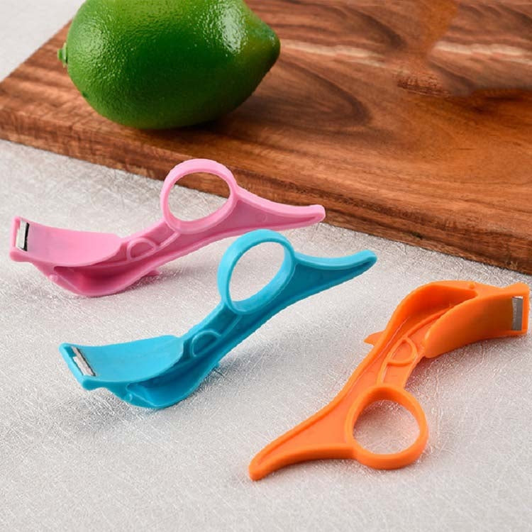 Coltello per sbucciare in acciaio inossidabile per sbucciare frutta da cucina da 10 pezzi, Random Color Delivery