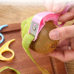 Coltello per sbucciare in acciaio inossidabile per sbucciare frutta da cucina da 10 pezzi, Random Color Delivery