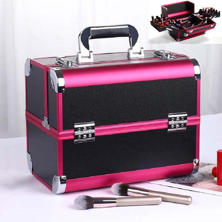 Scatola per trucco professionale Cassetta degli attrezzi per manicure per salone di bellezza, Red, Black, Pink, Magic Red, Coral Powder, Elegant Black, Noble Powder, Silver, Oversized Black, Oversized Pink