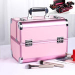 Scatola per trucco professionale Cassetta degli attrezzi per manicure per salone di bellezza, Red, Black, Pink, Magic Red, Coral Powder, Elegant Black, Noble Powder, Silver, Oversized Black, Oversized Pink