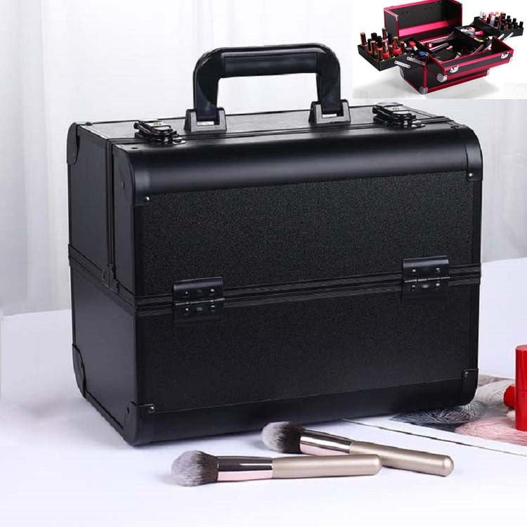 Scatola per trucco professionale Cassetta degli attrezzi per manicure per salone di bellezza, Red, Black, Pink, Magic Red, Coral Powder, Elegant Black, Noble Powder, Silver, Oversized Black, Oversized Pink
