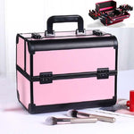 Scatola per trucco professionale Cassetta degli attrezzi per manicure per salone di bellezza, Red, Black, Pink, Magic Red, Coral Powder, Elegant Black, Noble Powder, Silver, Oversized Black, Oversized Pink