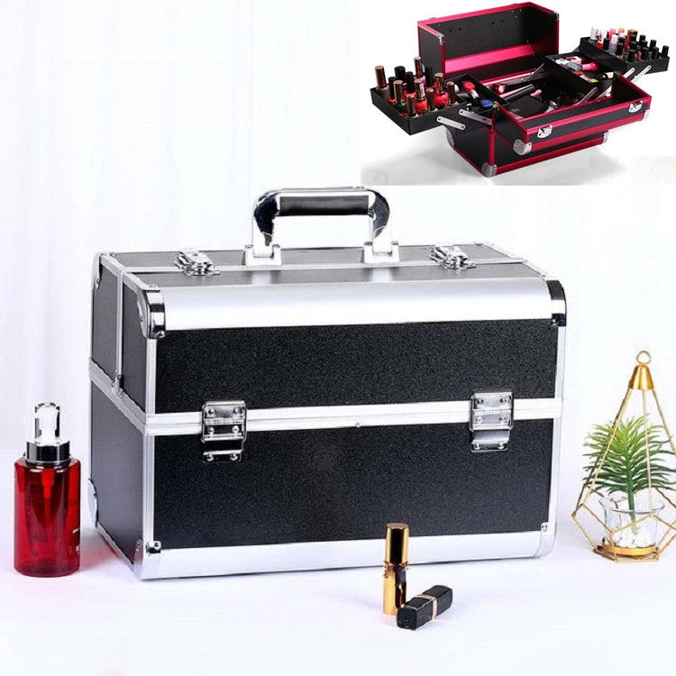 Scatola per trucco professionale Cassetta degli attrezzi per manicure per salone di bellezza, Red, Black, Pink, Magic Red, Coral Powder, Elegant Black, Noble Powder, Silver, Oversized Black, Oversized Pink