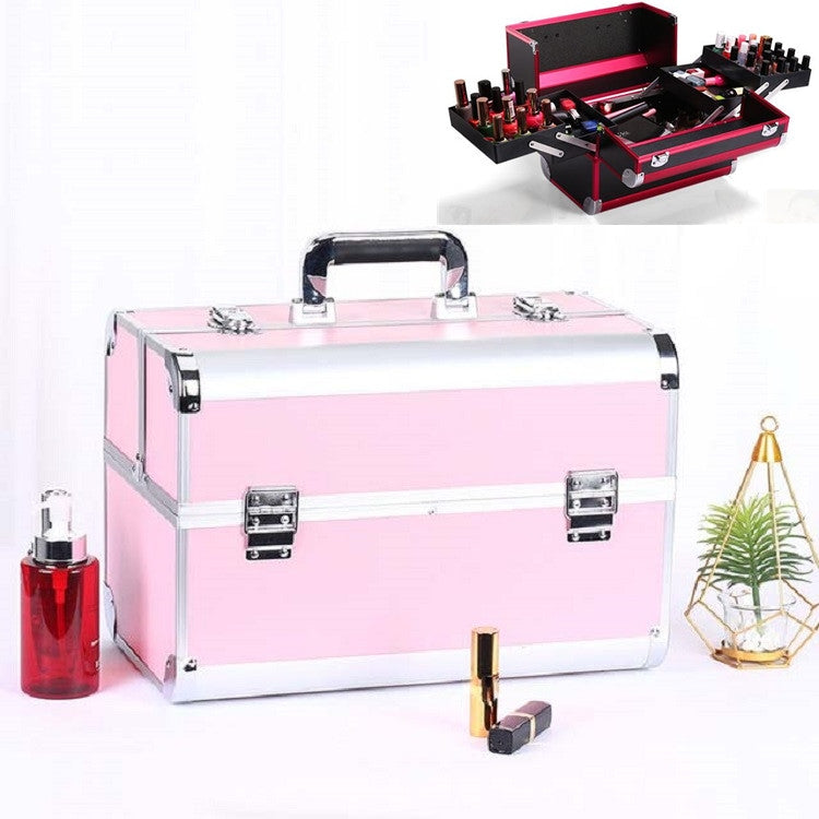 Scatola per trucco professionale Cassetta degli attrezzi per manicure per salone di bellezza, Red, Black, Pink, Magic Red, Coral Powder, Elegant Black, Noble Powder, Silver, Oversized Black, Oversized Pink