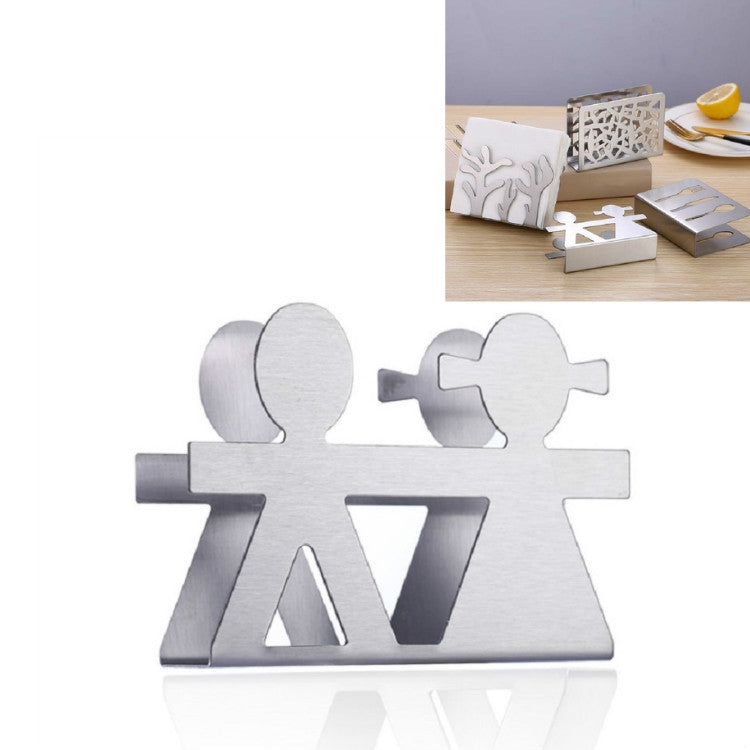 Porta asciugamani di carta Nolder per tovaglioli per hotel da ristorante da 2 pezzi Porta asciugamani quadrato in acciaio inossidabile, Tableware (Sanding), Grilles (Sanding), Grilles (Bright Light), Plant (Sanding), Lovers (Sanding)