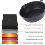 Padella piccola per uso domestico in pietra Maifan con fondo spesso, padella antiaderente, padella profonda, 20cm Black Without Cover, 20cm Beige Without Cover, 24cm Black Without Cover, 24cm Beige Without Cover, 26cm Black Without Cover               ...