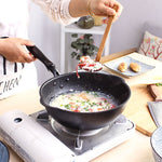 Padella piccola per uso domestico in pietra Maifan con fondo spesso, padella antiaderente, padella profonda, 20cm Black Without Cover, 20cm Beige Without Cover, 24cm Black Without Cover, 24cm Beige Without Cover, 26cm Black Without Cover               ...