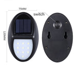Lampada da parete LED solare con sensore movimento IP65