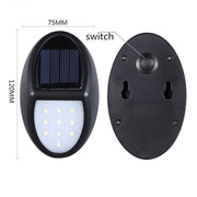 Lampada da parete LED solare con sensore movimento IP65