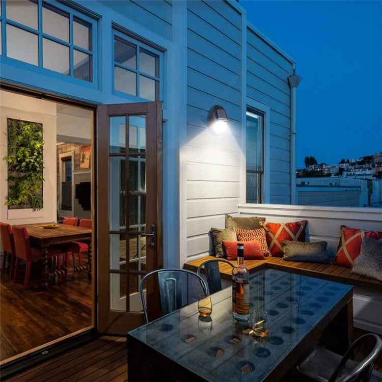 Lampada da parete a LED per cortile esterno con sensore di movimento impermeabile IP65 ad energia solare SMD 2835 a 10 LED