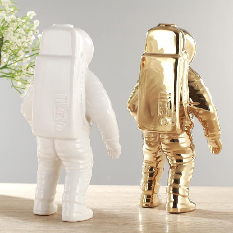 Vaso in ceramica con fiori secchi modello astronauta in ceramica per strumento decorativo da tavolo, Walking, Walk, Salute
