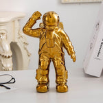 Vaso in ceramica con fiori secchi modello astronauta in ceramica per strumento decorativo da tavolo, Walking, Walk, Salute