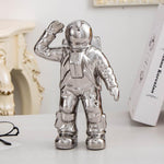 Vaso in ceramica con fiori secchi modello astronauta in ceramica per strumento decorativo da tavolo, Walking, Walk, Salute