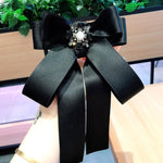 Accessori di abbigliamento con spilla con fiocco e fiocco quadrato con strass quadrati da donna