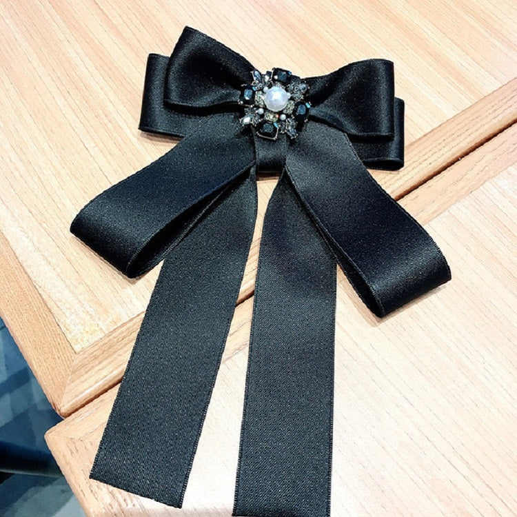 Accessori di abbigliamento con spilla con fiocco e fiocco quadrato con strass quadrati da donna