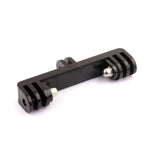 Staffa doppia con adattatore per montaggio a vite GoPro