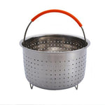 Accessori per fornelli da cucina per pentola a pressione con manico in silicone plug-in in acciaio inossidabile, 3 Quarts, 6 Quarts, 8 Quarts