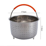 Accessori per fornelli da cucina per pentola a pressione con manico in silicone plug-in in acciaio inossidabile, 3 Quarts, 6 Quarts, 8 Quarts