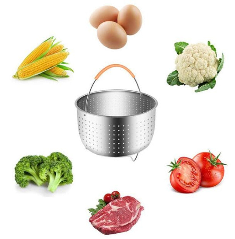 Accessori per fornelli da cucina per pentola a pressione con manico in silicone plug-in in acciaio inossidabile, 3 Quarts, 6 Quarts, 8 Quarts