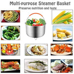 Accessori per fornelli da cucina per pentola a pressione con manico in silicone plug-in in acciaio inossidabile, 3 Quarts, 6 Quarts, 8 Quarts