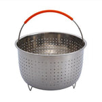 Accessori per fornelli da cucina per pentola a pressione con manico in silicone plug-in in acciaio inossidabile, 3 Quarts, 6 Quarts, 8 Quarts