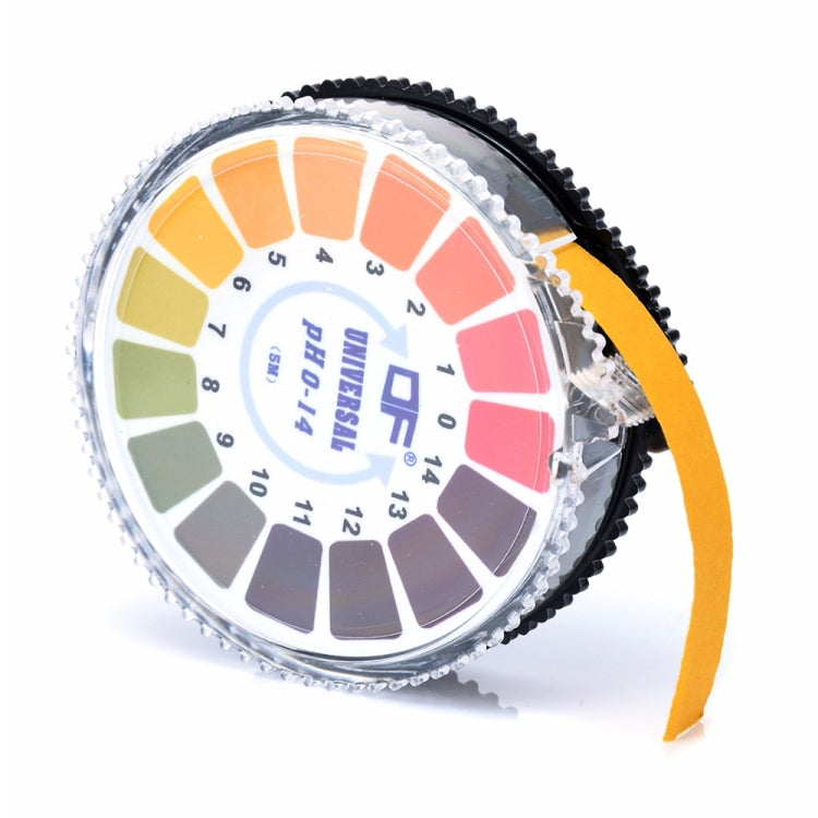 5 metri 0-14 PH Carta di prova Indicatore di acido alcalino Carta per acqua Urina Saliva Cartina di tornasole Test di misurazione Kit di analisi