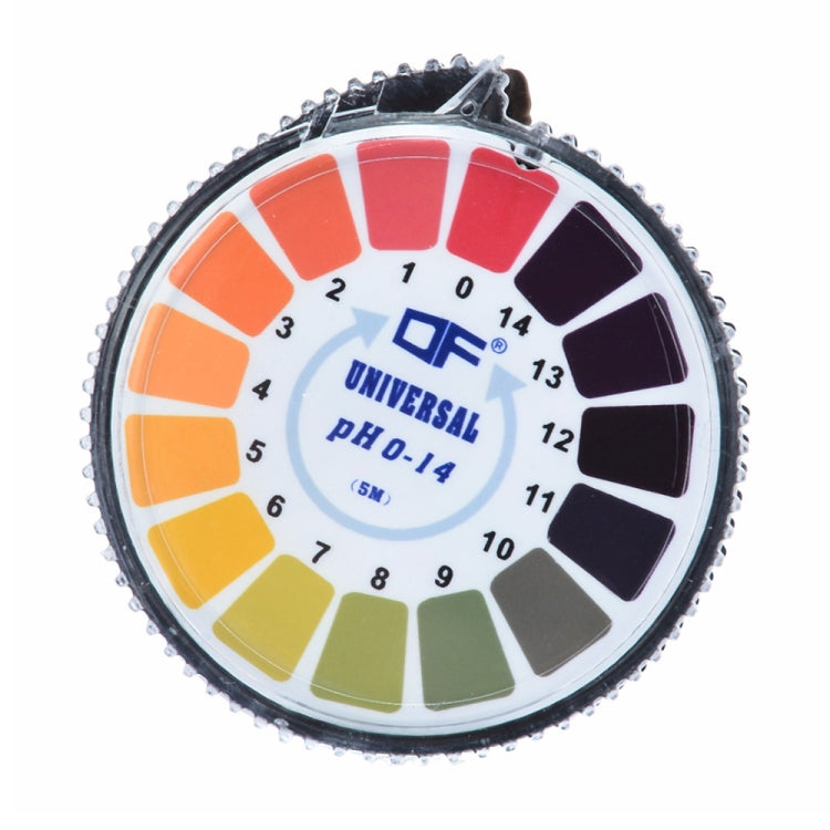 5 metri 0-14 PH Carta di prova Indicatore di acido alcalino Carta per acqua Urina Saliva Cartina di tornasole Test di misurazione Kit di analisi